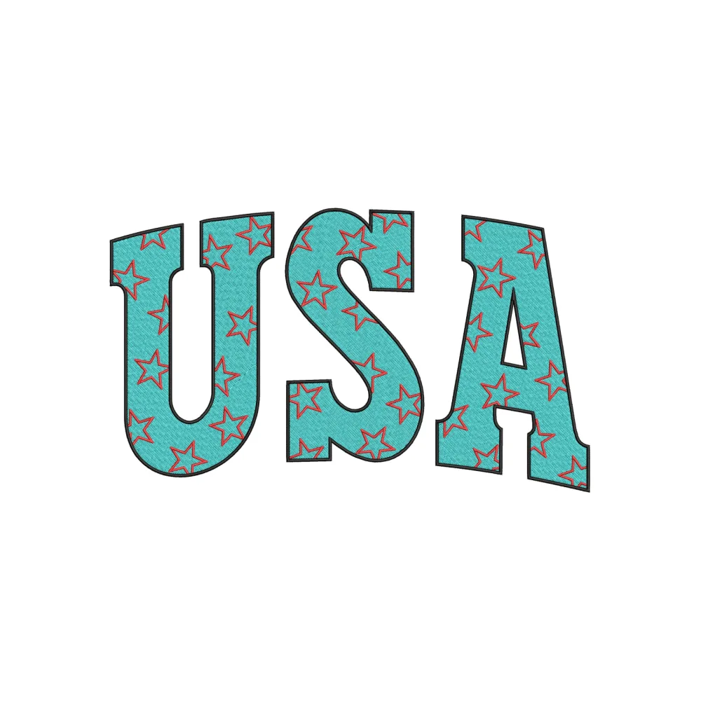 USA Multi Embroidery Design