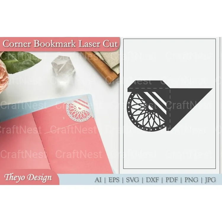 Mandala Corner Bookmark SVG Bundle