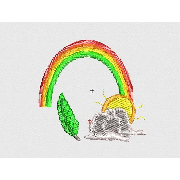 Rainbow Embroidery Design