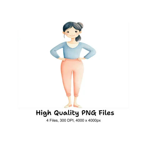 Cute Girls Clipart Bundle