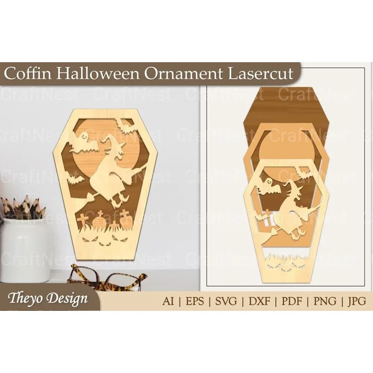 Coffin Ornament SVG Bundle
