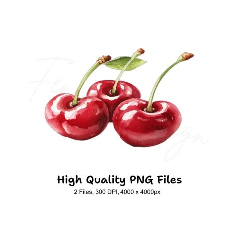 Cherry Clipart Bundle
