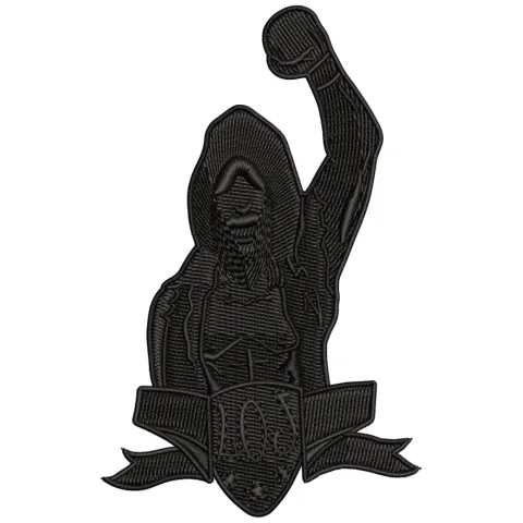Fighter Man Embroidery Design