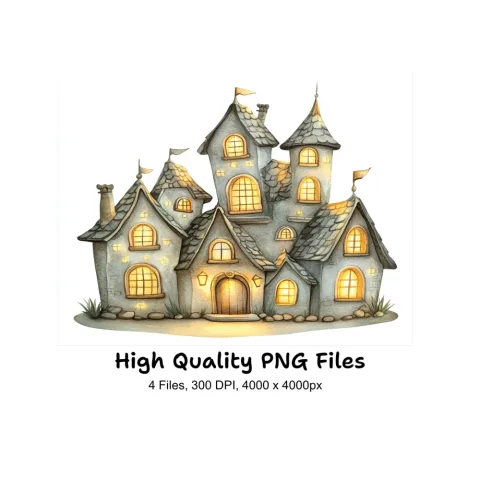 Enchanted Village Clipart Bundle