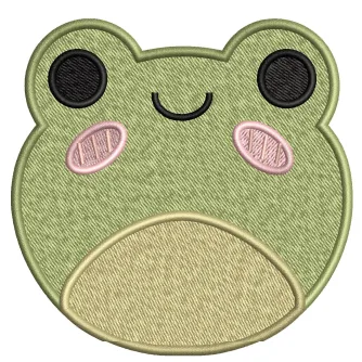 Frog Embroidery Design