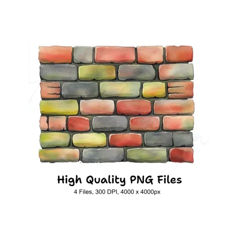Brick Wall Clipart Bundle