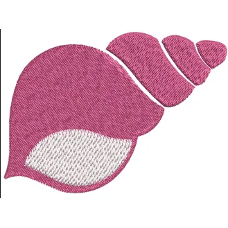 Pink Sea Shell Embroidery Design
