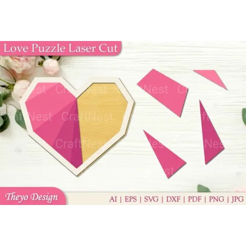 Love Puzzle SVG Bundle