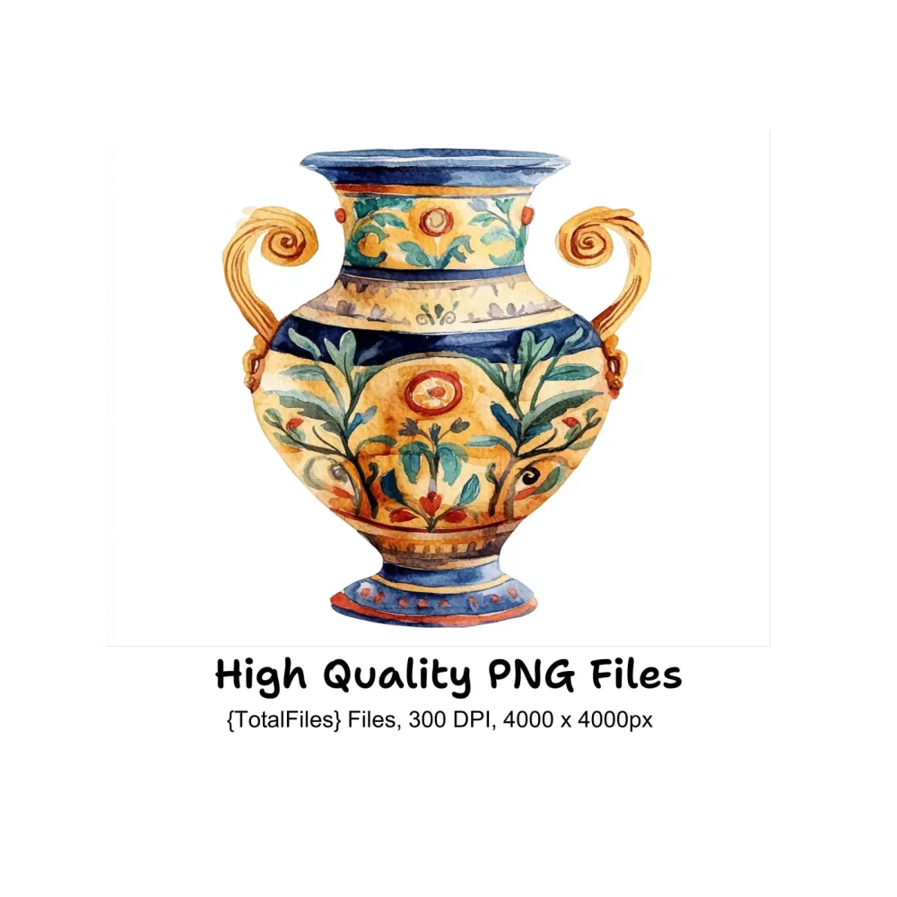 Ancient Greek Vases Clipart Bundle