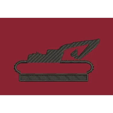 Crimson Excavator Embroidery Design