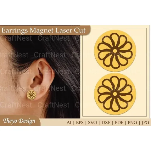 Earrings Magnet SVG Bundle