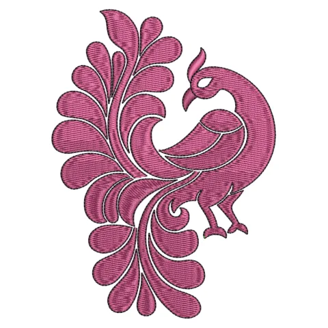 Peacock Embroidery Design