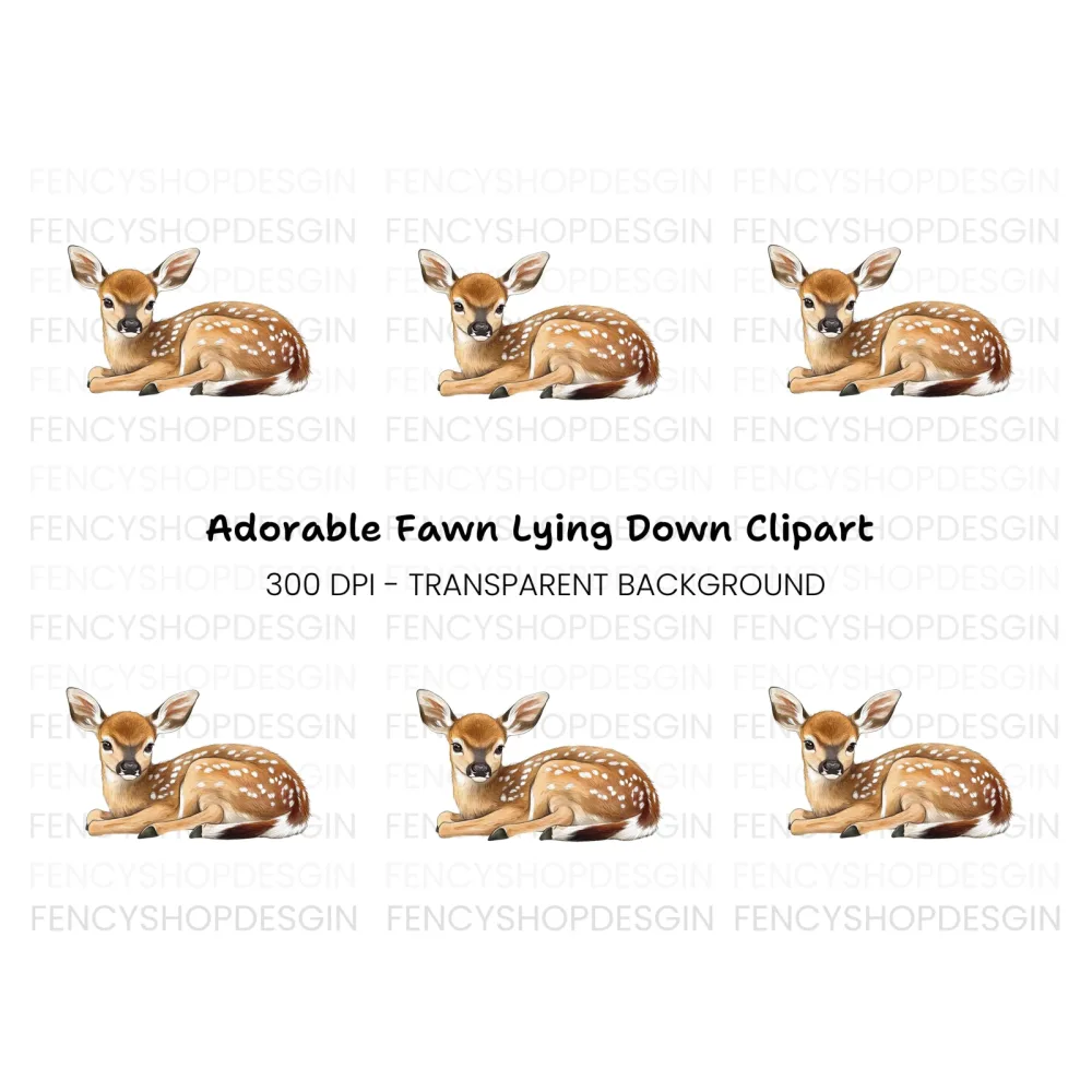 Adorable Fawn Clipart Bundle