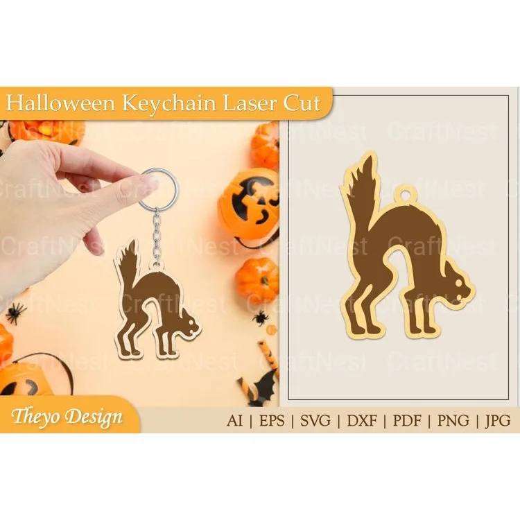 Halloween Keychain SVG Bundle