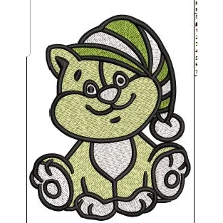Cat Embroidery Design
