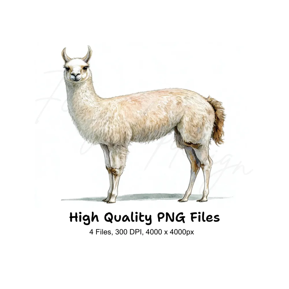 Body Llama Clipart Bundle