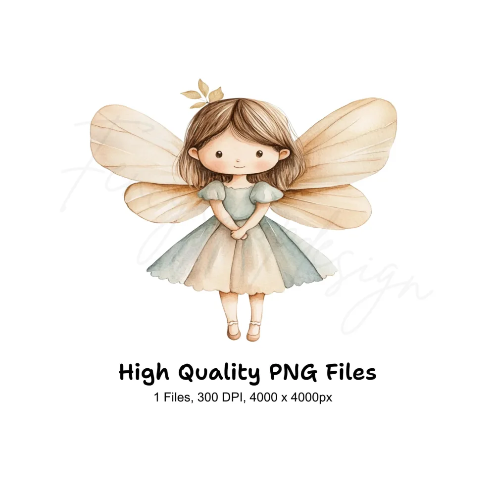 Cute Fairy Clipart Bundle