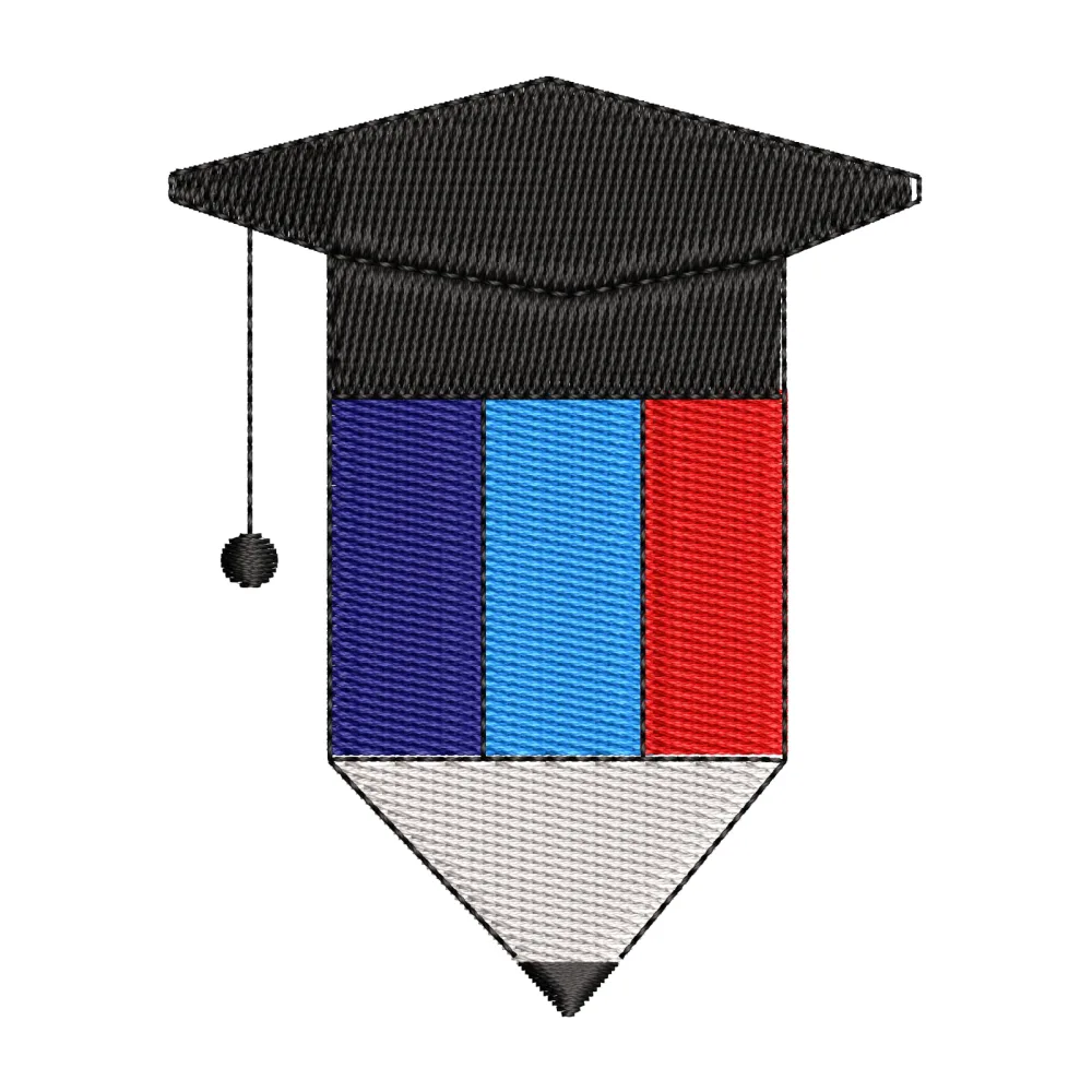Degree Success Embroidery Design
