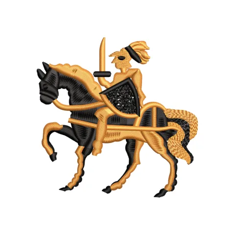 Horse Warrior Embroidery Design