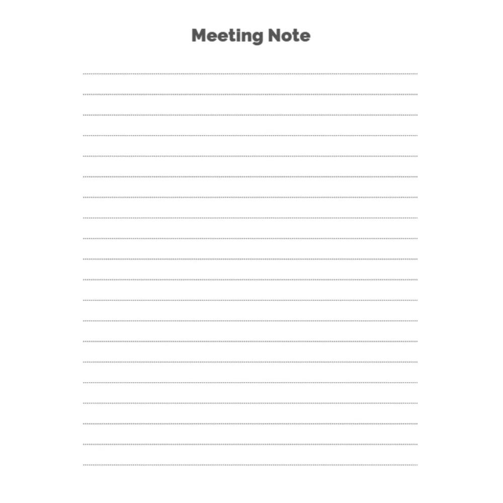 Meeting Note Bundle