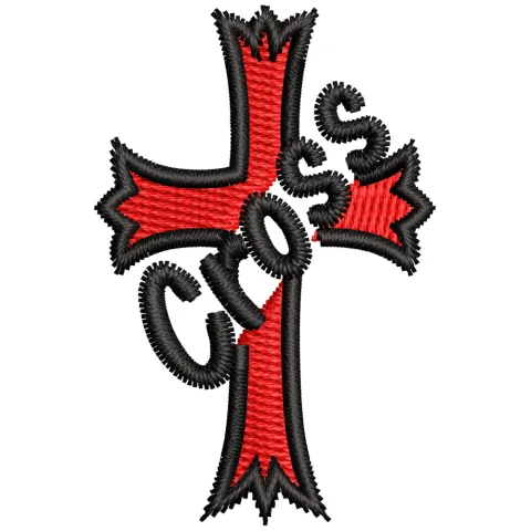 Cross Saleeb Embroidery Design