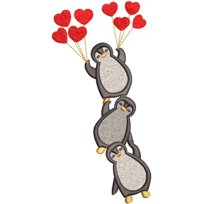 Penguin Embroidery Design