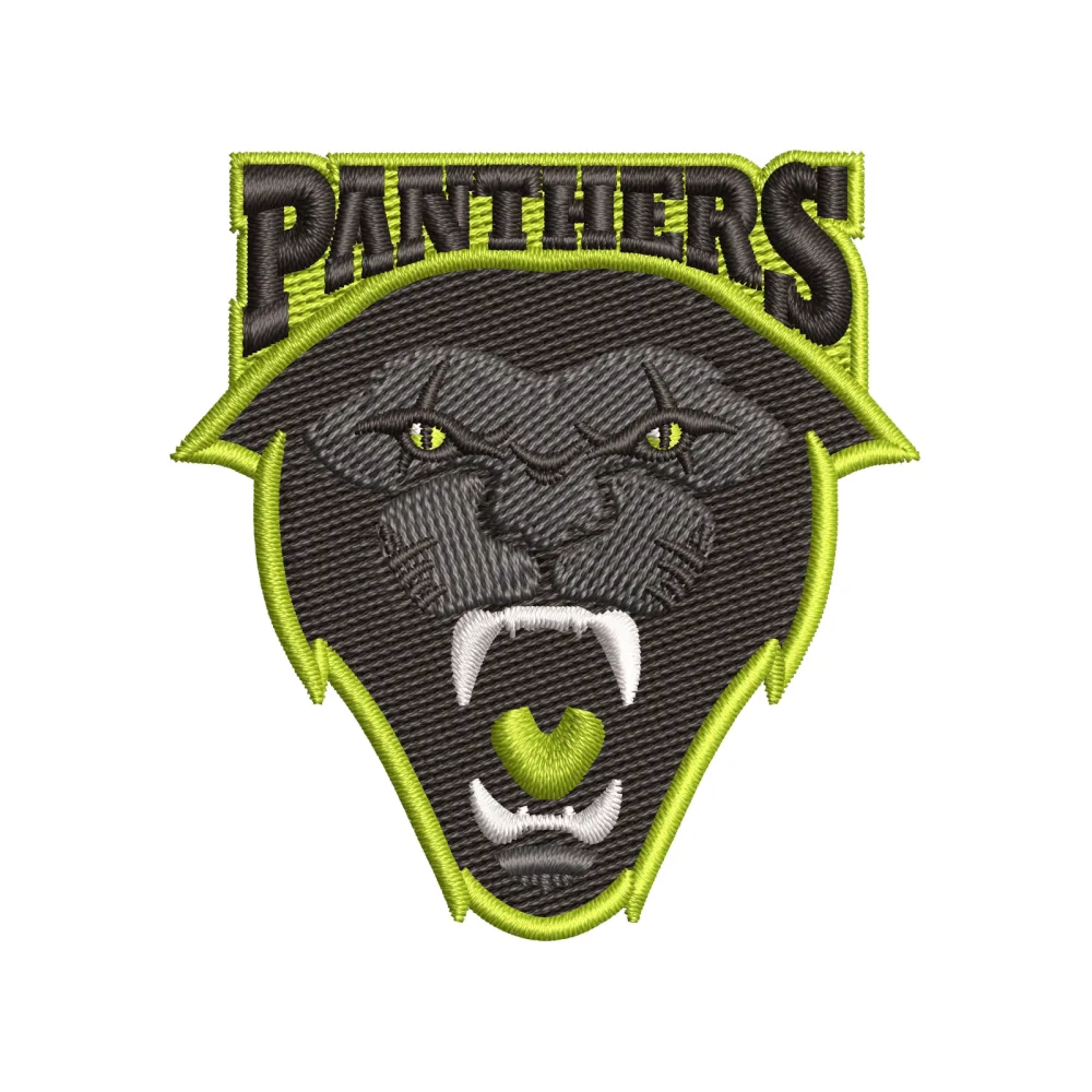 Black Panther Embroidery Design