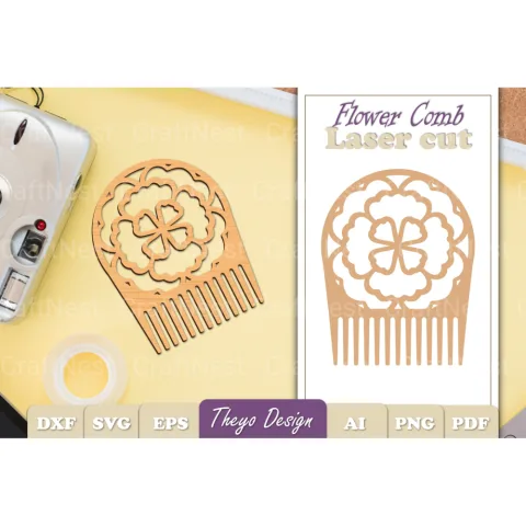 Comb Flower SVG Bundle