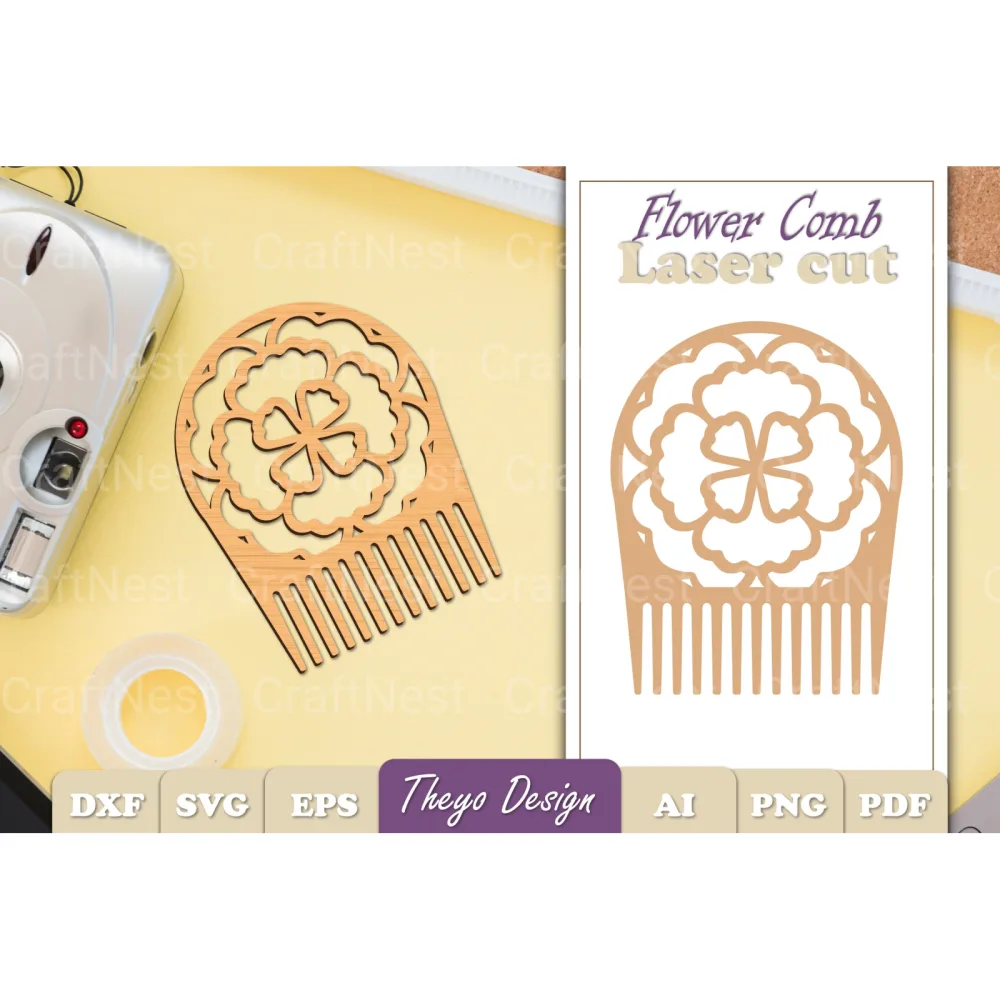 Comb Flower SVG Bundle