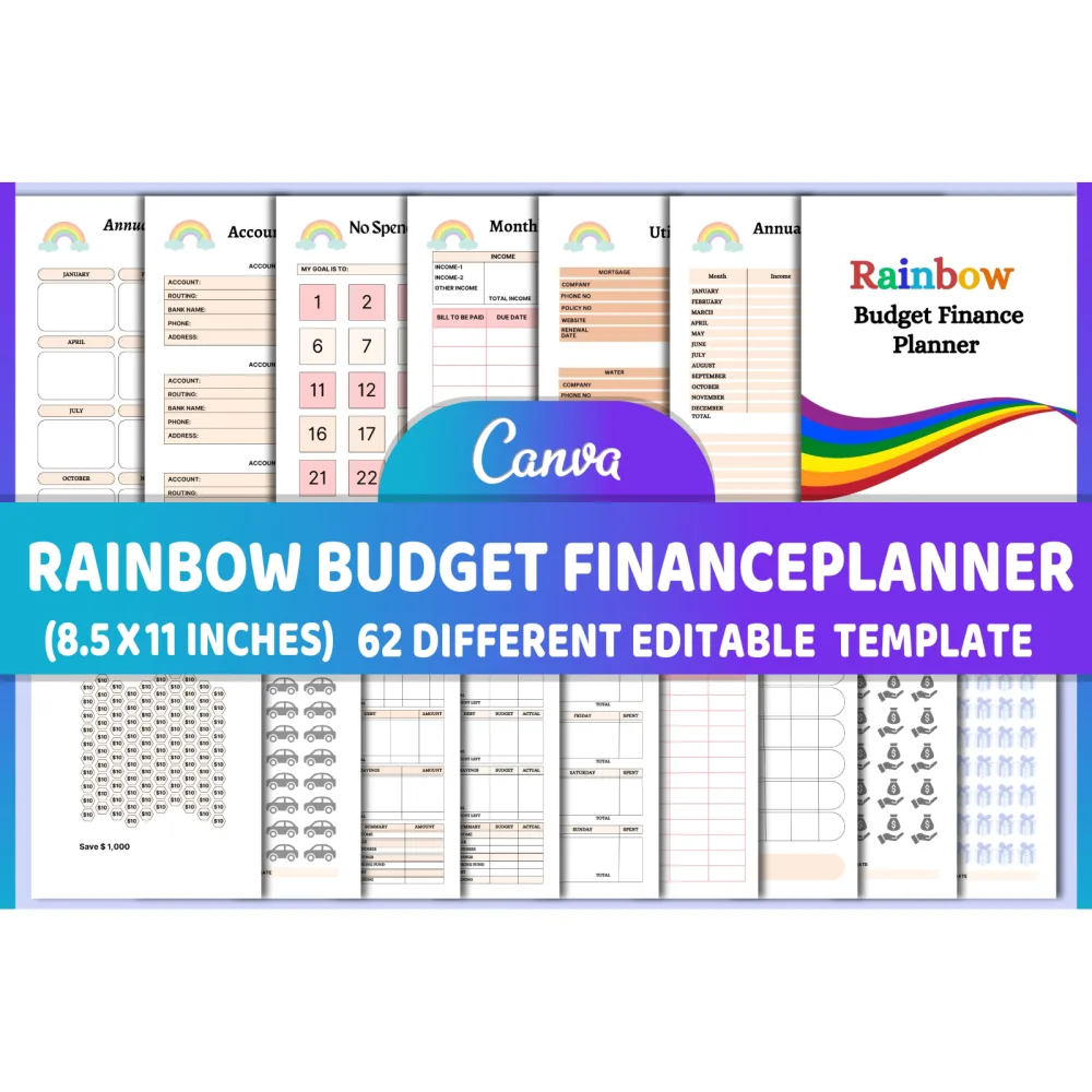 Rainbow Budget Planner