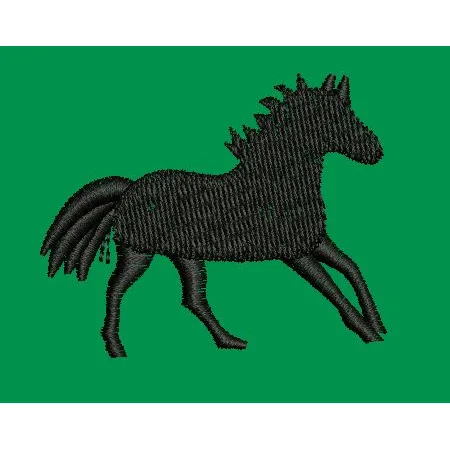 Black Horse Embroidery Design