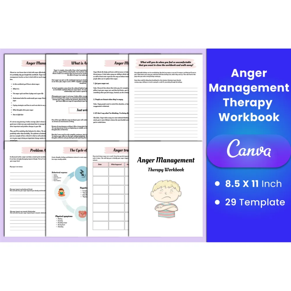 Anger Management Therapy Book