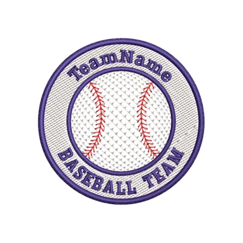 Baseball Team Embroidery Design