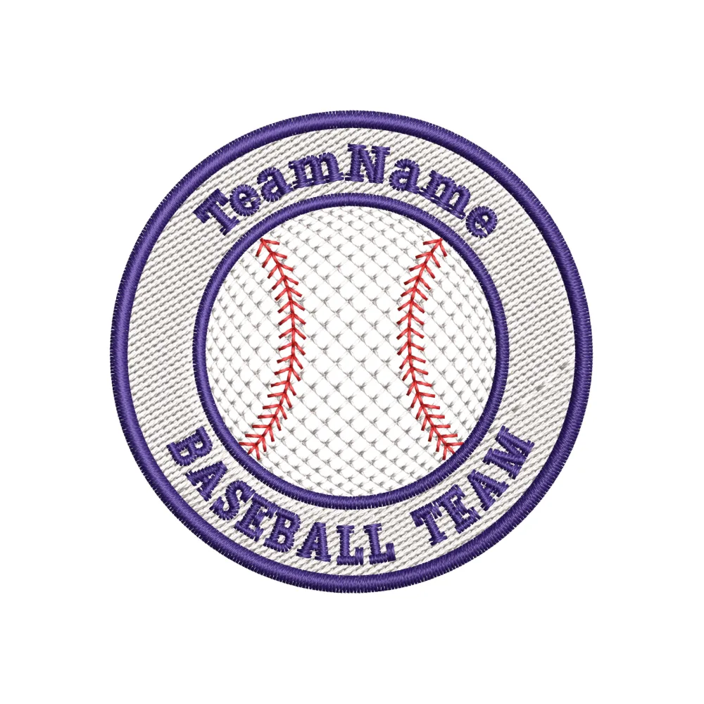 Baseball Team Embroidery Design