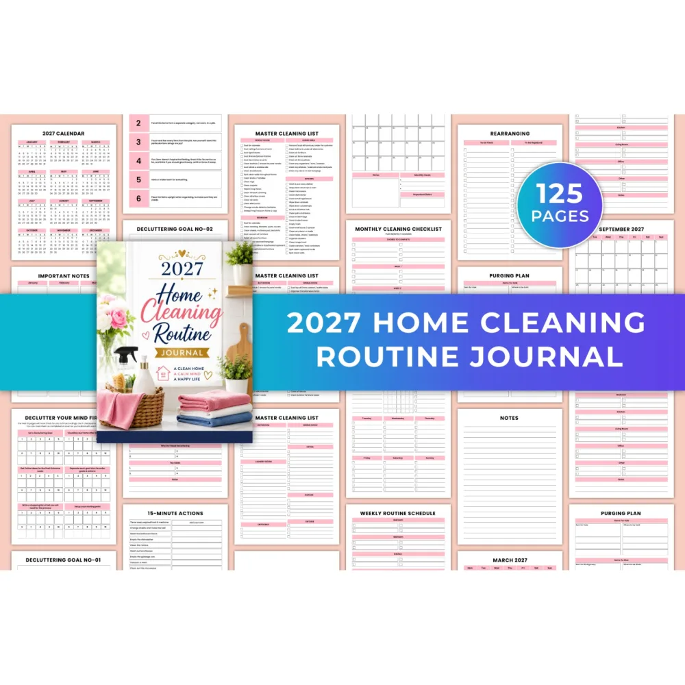 Home Cleaning Routine Journal