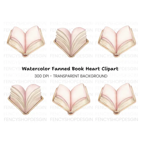Open Book Clipart Bundle
