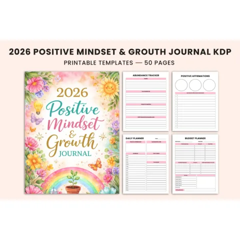 Positive Mindset Growth Journal