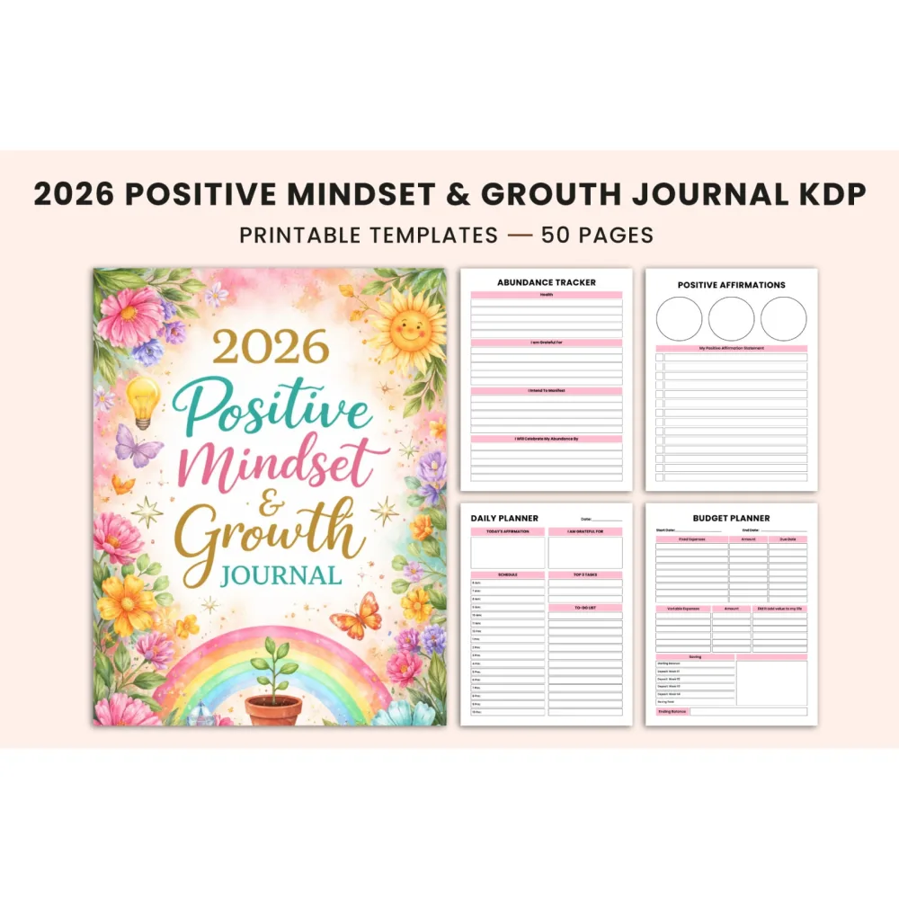 Positive Mindset Growth Journal