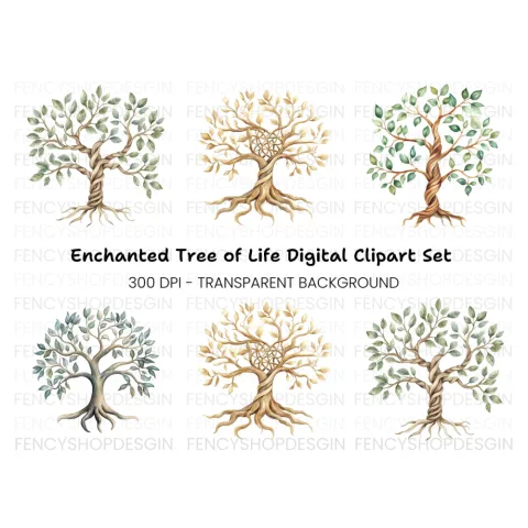 Tree of Life Clipart Bundle