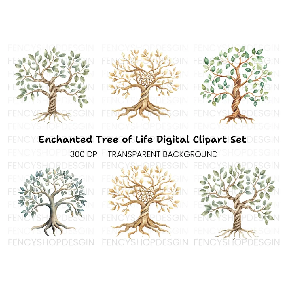 Tree of Life Clipart Bundle