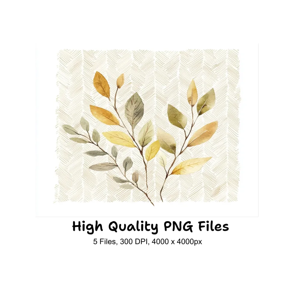 Autumn Leaves Clipart Bundle