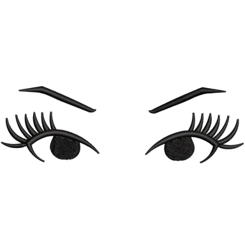 Girl Face Embroidery Design