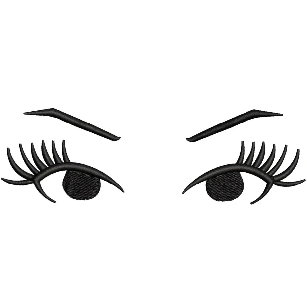 Girl Face Embroidery Design