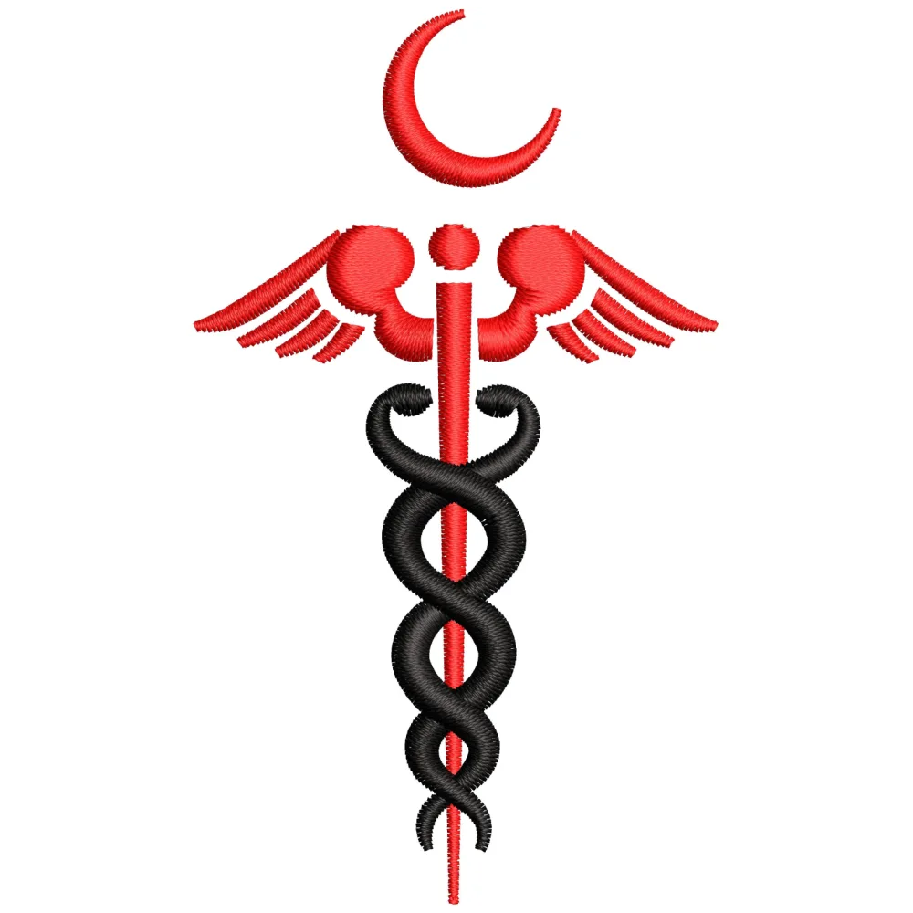 Snake Stick Embroidery Design