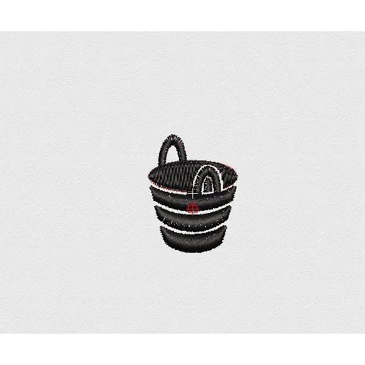 Bucket Embroidery Design