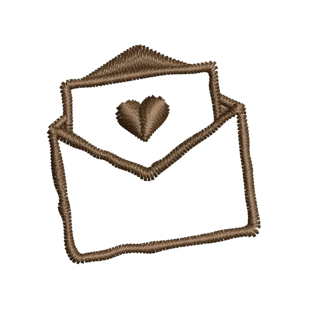 Love Letter Embroidery Design