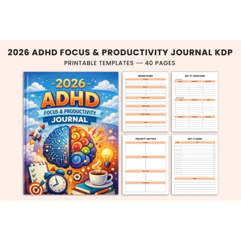 ADHD Focus Productivity Journal