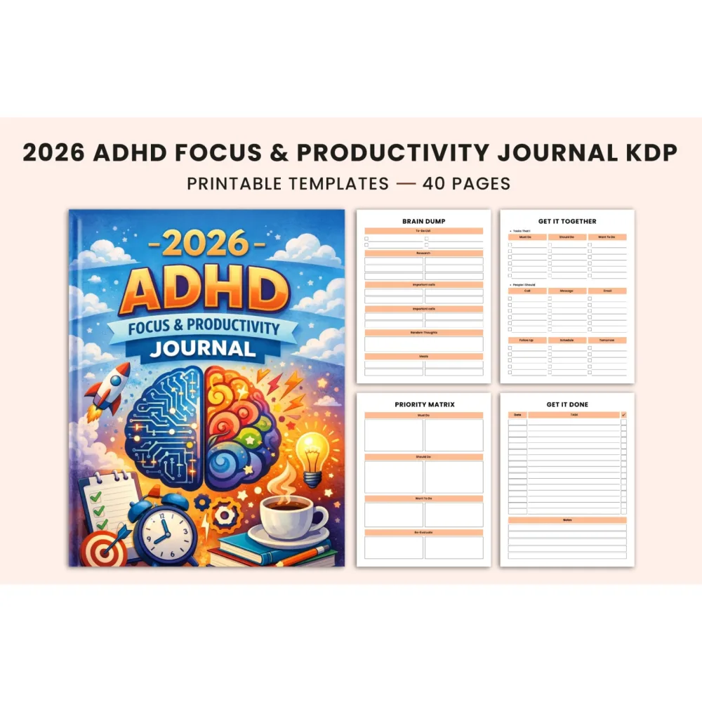 ADHD Focus Productivity Journal