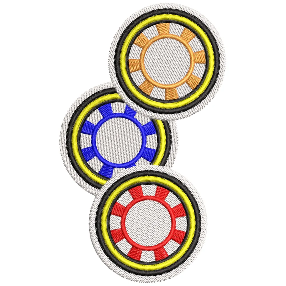 Wheels Embroidery Design