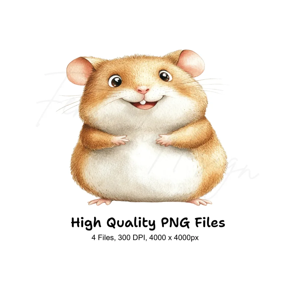 Charming Hamster Clipart Bundle